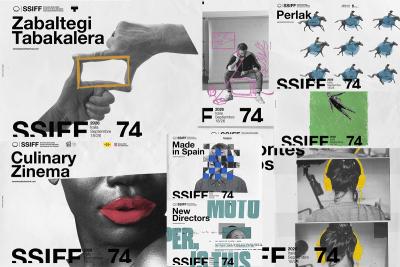 Eine Collage verschiedener Festivalplakate
