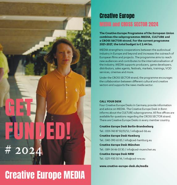 Creative Europe MEDIA: Get Funded 2024