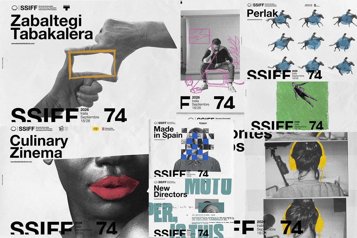 Eine Collage verschiedener Festivalplakate
